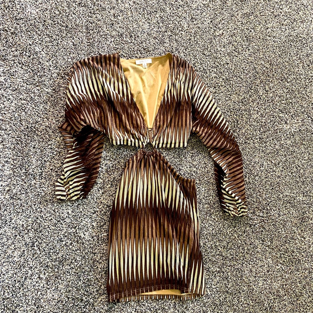 Cut out mini dress